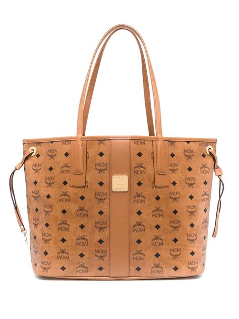 mcm liz reversible tote.